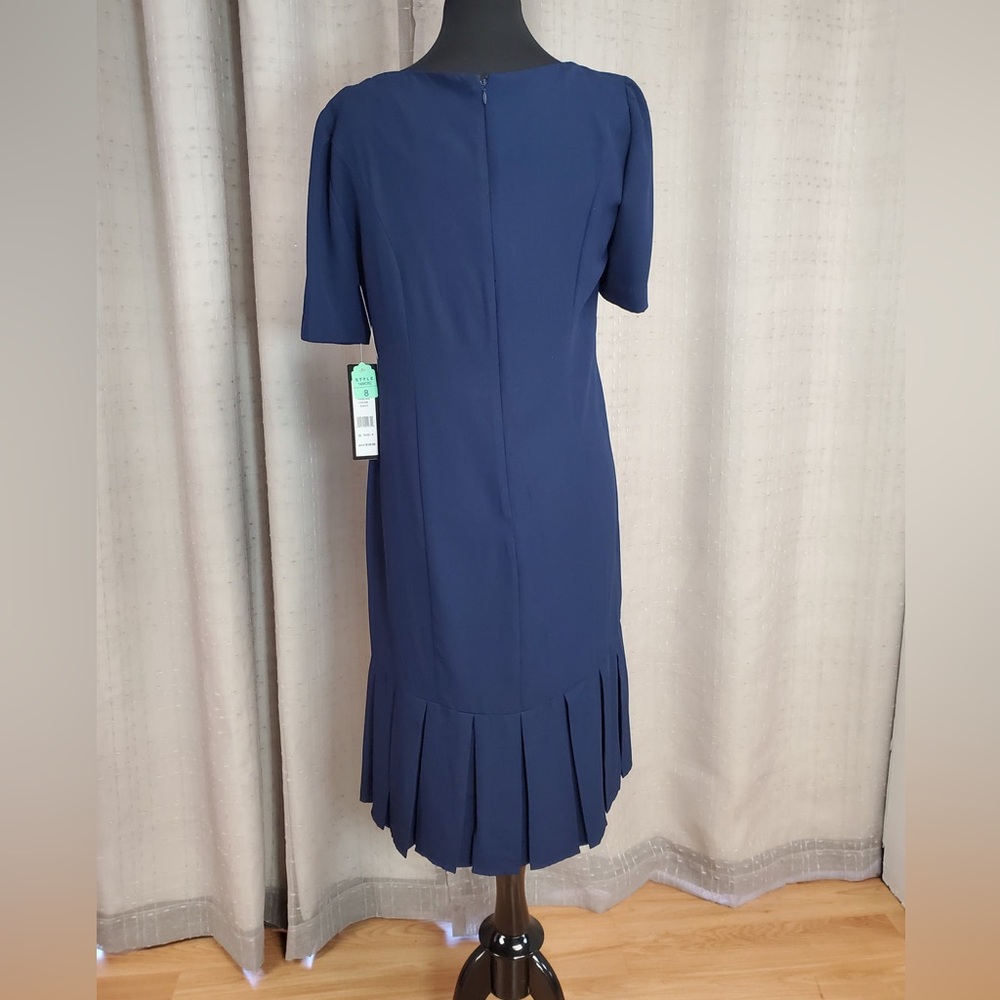Navy shift dress. - Picture 2 of 3
